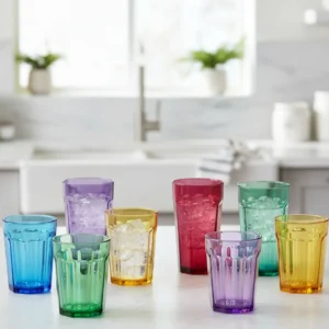 US Acrylic Optix Reusable Drinking Glasses (Set of 8 – 20oz)